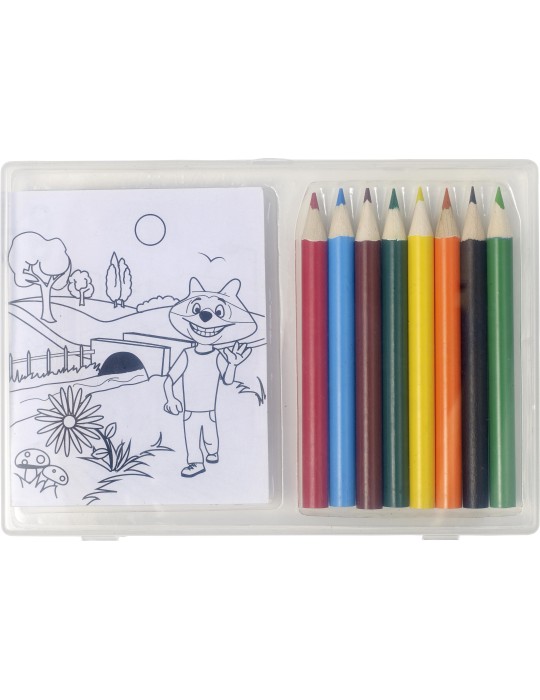 Set à Dessin 8 Crayons Colorés Personnalisé - Adita