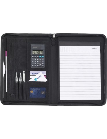 Conférencier A4 personnalisable en microfibre