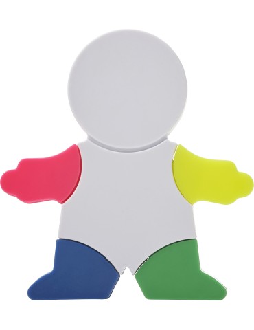 Set de surligneurs Ella | Forme mannequin | 4 couleurs
