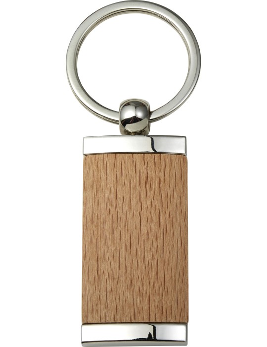 Porte-clés en Bois et Métal Personnalisé - Jennie