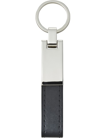 Porte-clés Keon | Acier et simili-cuir