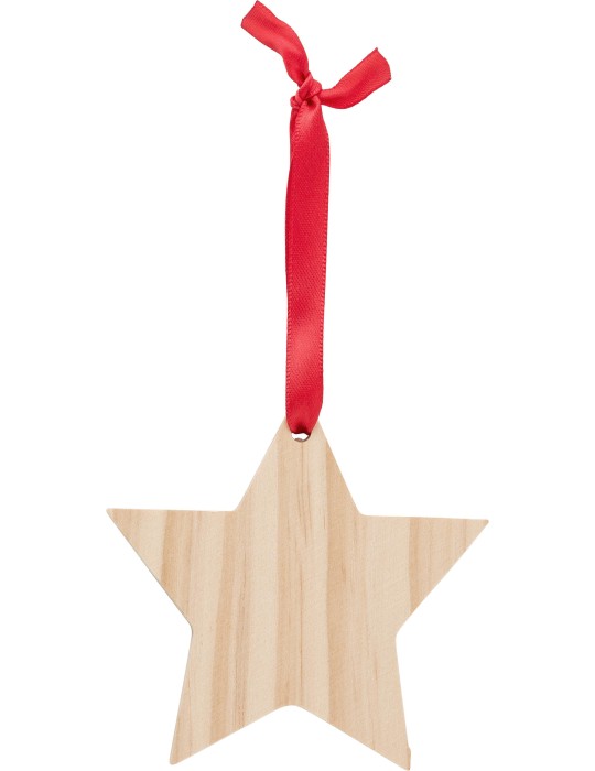 Étoile en bois personnalisée Caspian - Décoration de Noël unique pas cher