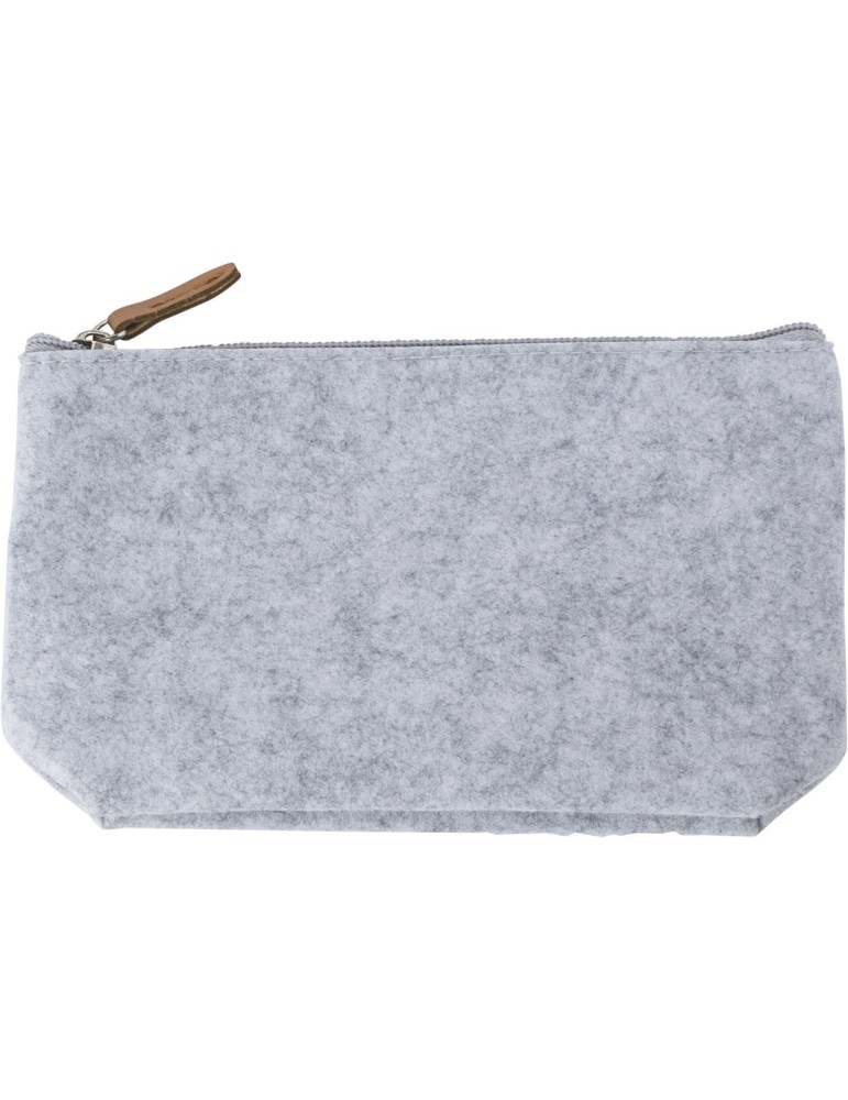 Trousse de toilette  en feutre rPET personnalisée pas cher