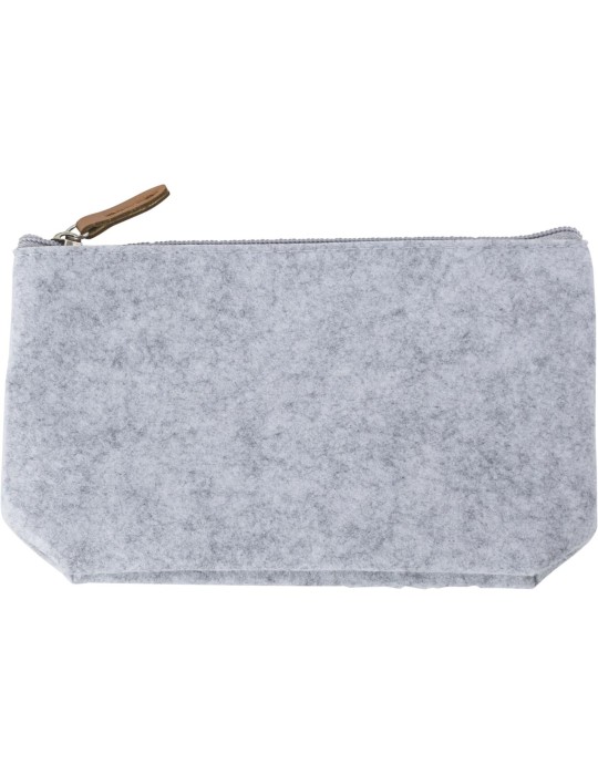 Trousse de toilette  en feutre rPET personnalisée pas cher
