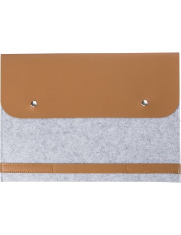 Pochette en feutre rPET élégante et  personnalisée pas cher 2