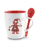 Mug avec Cuillère Personnalisé - CLAUS Cadeau Idéal pas cher
