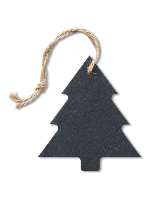 Suspension Arbre en Ardoise Personnalisée - Décoration de Noël pas cher
