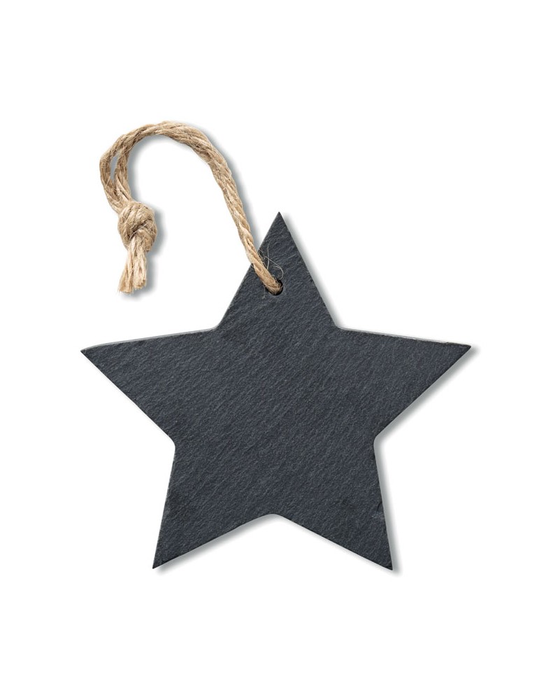 Suspension Étoile en Ardoise Personnalisée - Décoration de Noël pas cher
