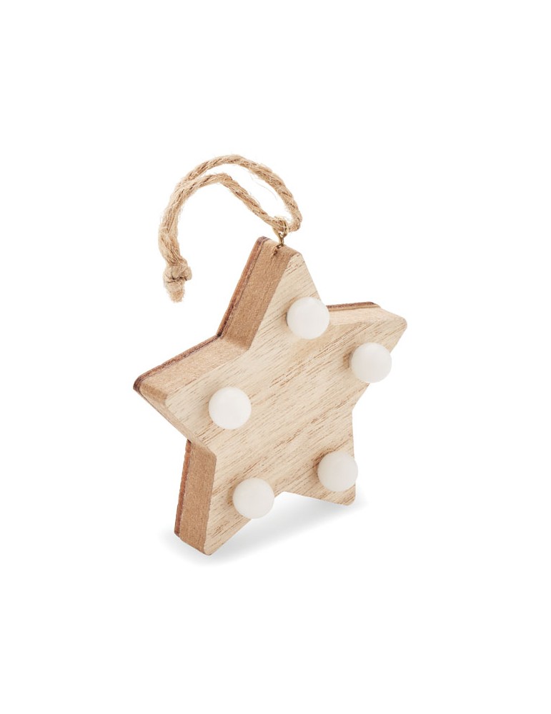 Étoile en Bois Personnalisée | LALIE | Décoration de Noël Lumineuse