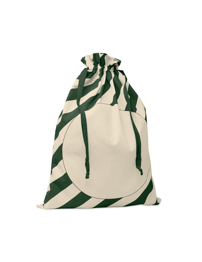LAUKKU Grand sac coton Père Noël