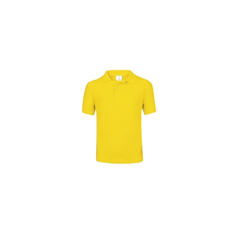 Polo Enfant Couleur Personnalisé YPS180 "keya" Matières : coton Taille textile : S Couleurs : doré marquage couleur éclatante