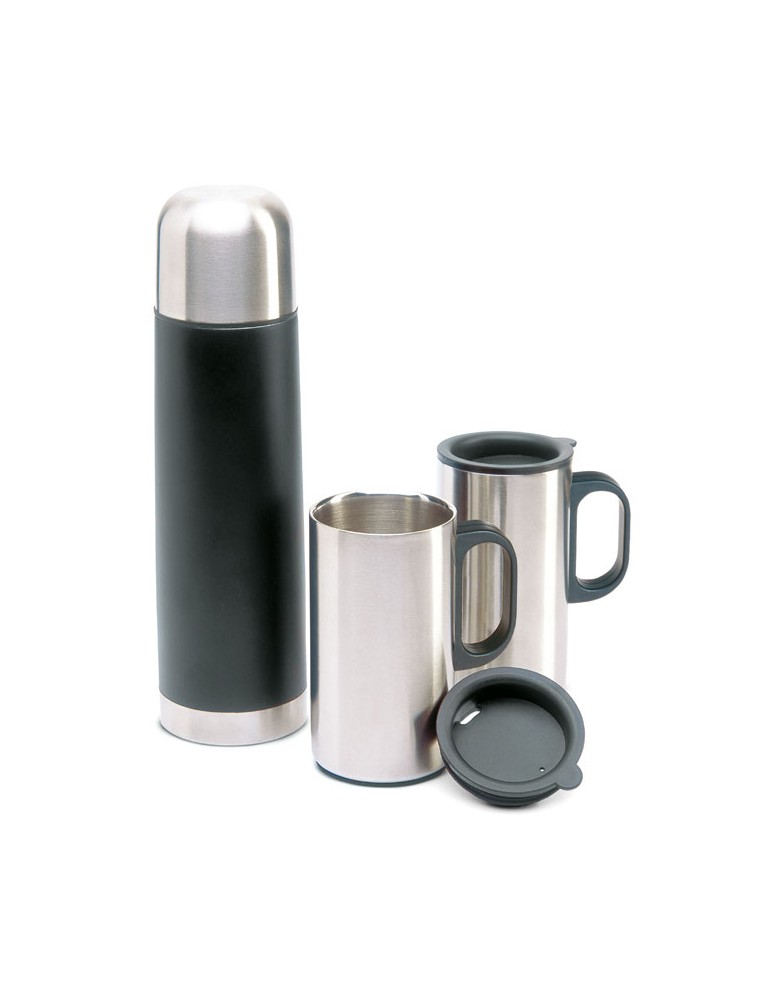 Bouteille thermos avec 2 tasses cadeau idéal - ISOSET