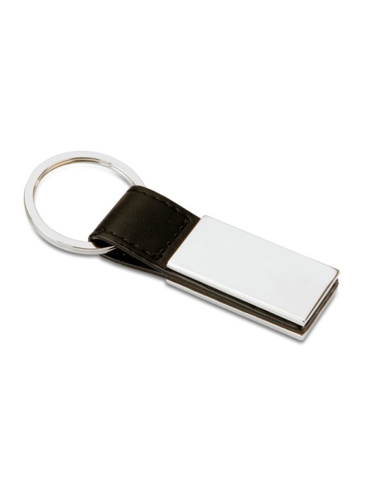 Porte-clés Personnalisable en PU et Métal - RECTANGLO