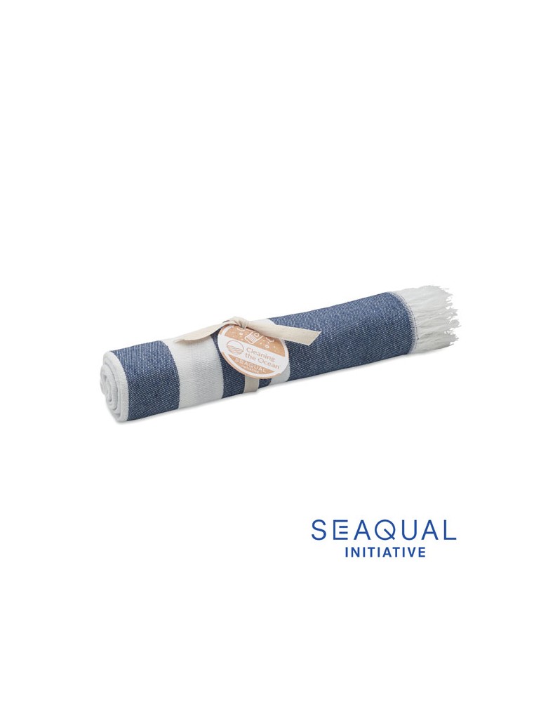 Serviette de plage  personnalisée - SEAQUAL® 70x140cm pas cher