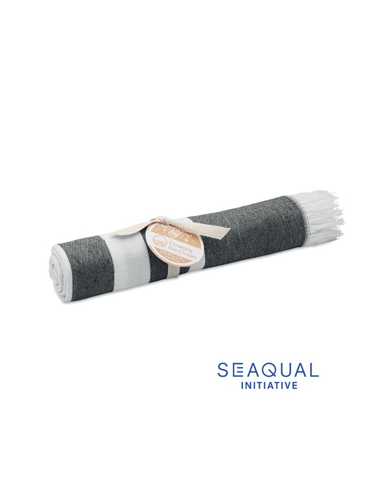 Serviette de plage  personnalisée - SEAQUAL® 100x170cm pas cher