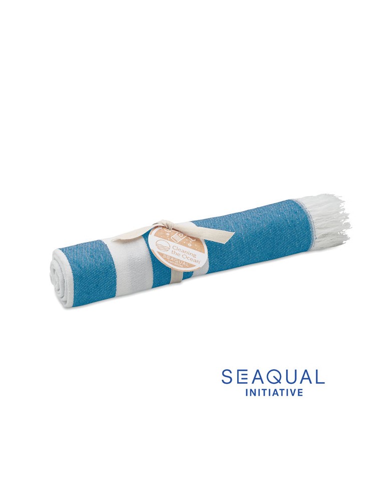 Serviette de plage  personnalisée - SEAQUAL® 100x170cm pas cher