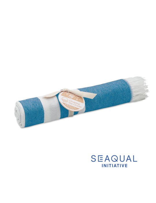 Serviette de plage  personnalisée - SEAQUAL® 100x170cm pas cher