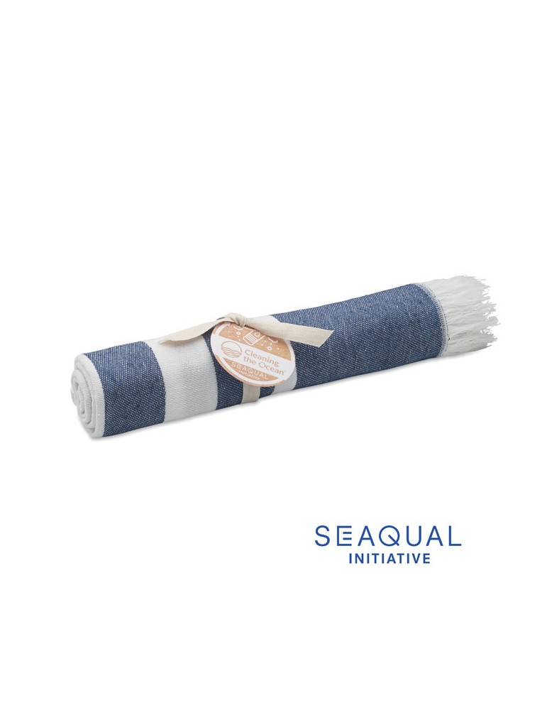 Serviette de plage  personnalisée - SEAQUAL® 100x170cm pas cher