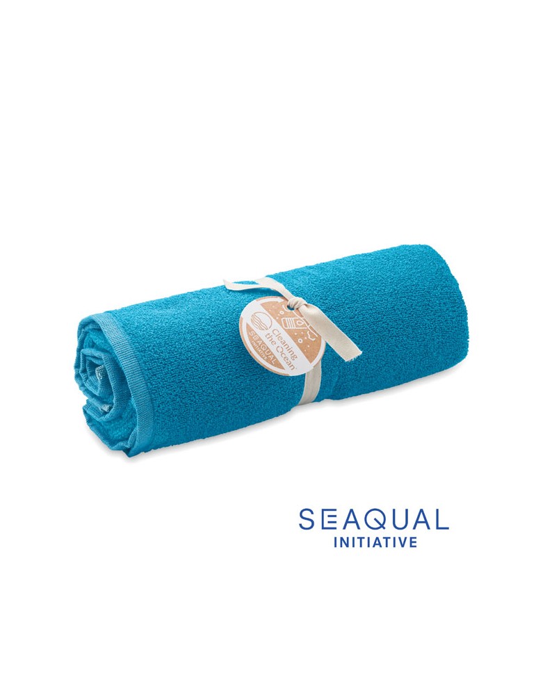 Serviette de bain  personnalisée - SEAQUAL® 100x170cm pas cher