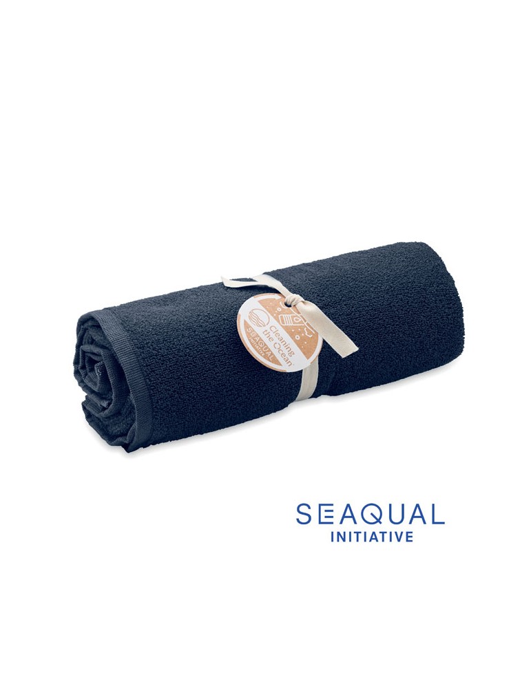 Serviette de bain  personnalisée - SEAQUAL® 100x170cm pas cher