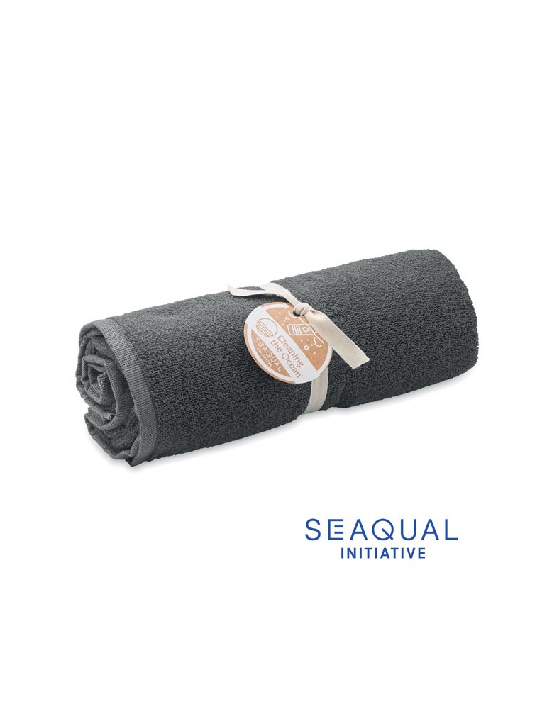 Serviette de bain  personnalisée - SEAQUAL® 100x170cm pas cher