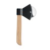 Coupe-pizza personnalisée en bambou avec manche - Ustensile de cuisine ZAZA Matières : bambou Couleurs : noir personnalisable av