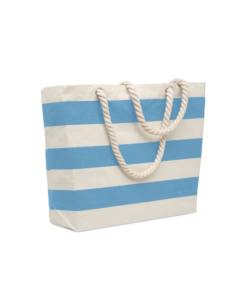 Sac de plage en coton personnalisable - HEAVEN STRIPE