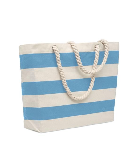 Sac de plage en coton personnalisable - HEAVEN STRIPE