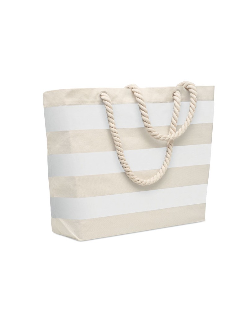 Sac de plage en coton personnalisable - HEAVEN STRIPE