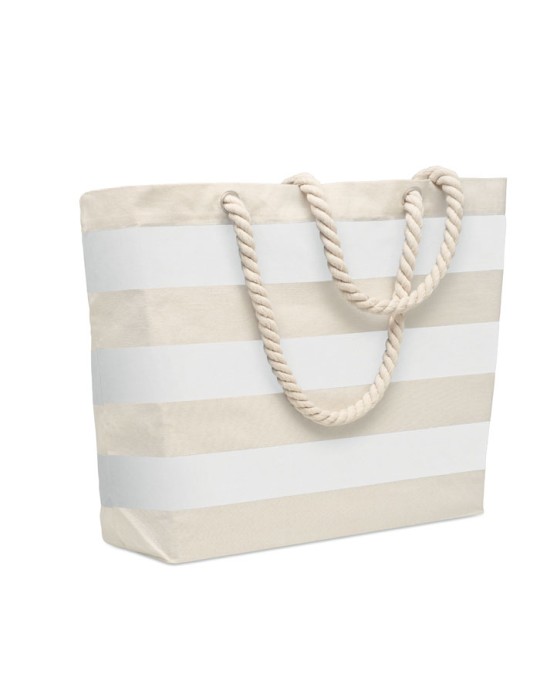 Sac de plage en coton personnalisable - HEAVEN STRIPE