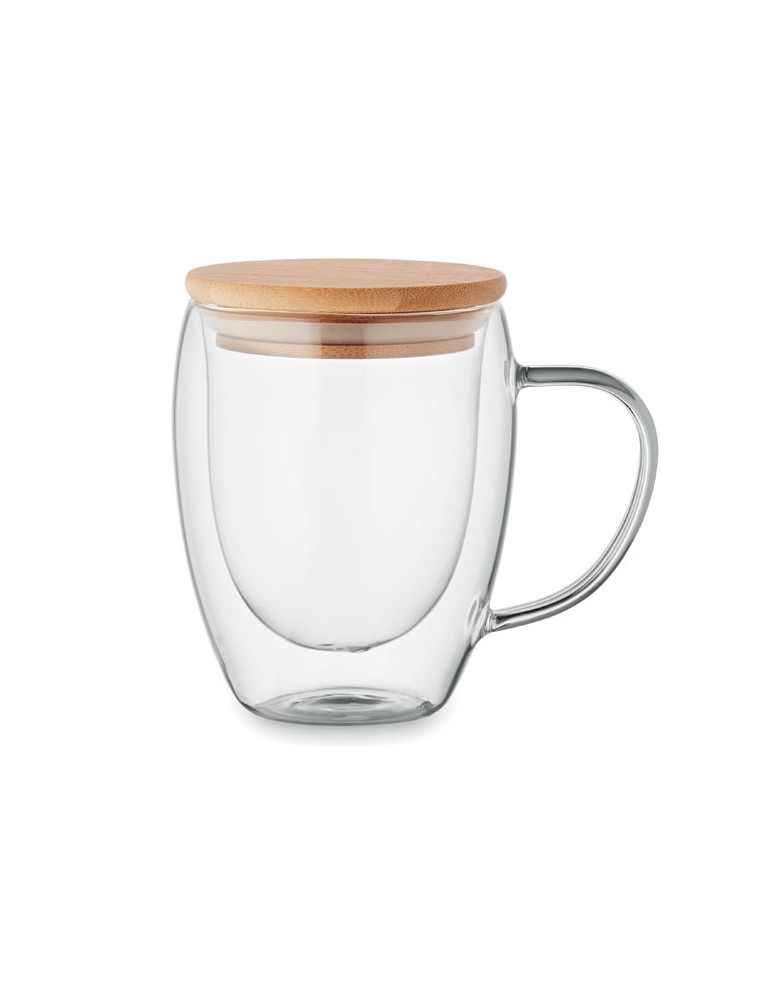 Mug en verre double paroi personnalisée pas cher - TIRAL 250ml