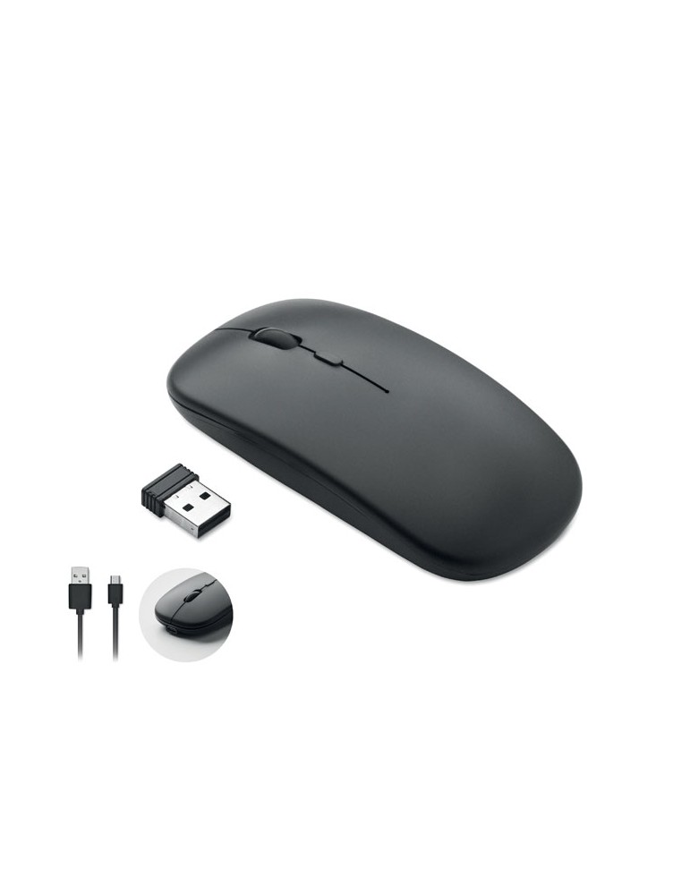 Souris sans fil  personnalisée - CURVY C performante pas cher