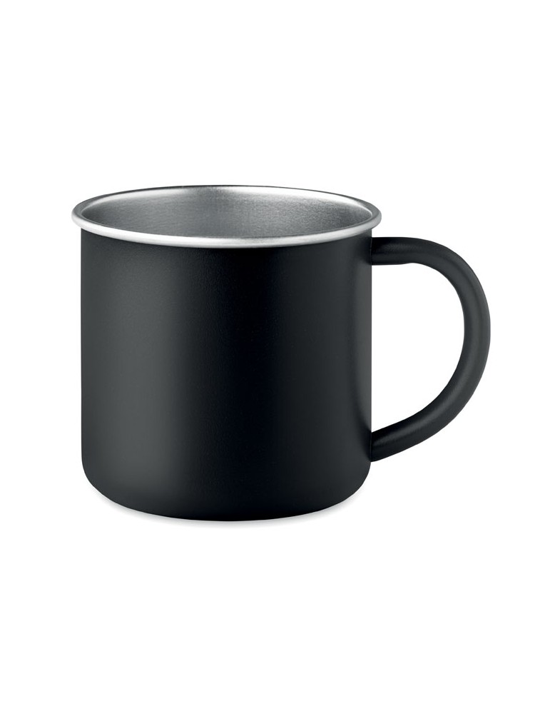 Tasse en acier inox recyclé - Objets publicitaires CARIBU