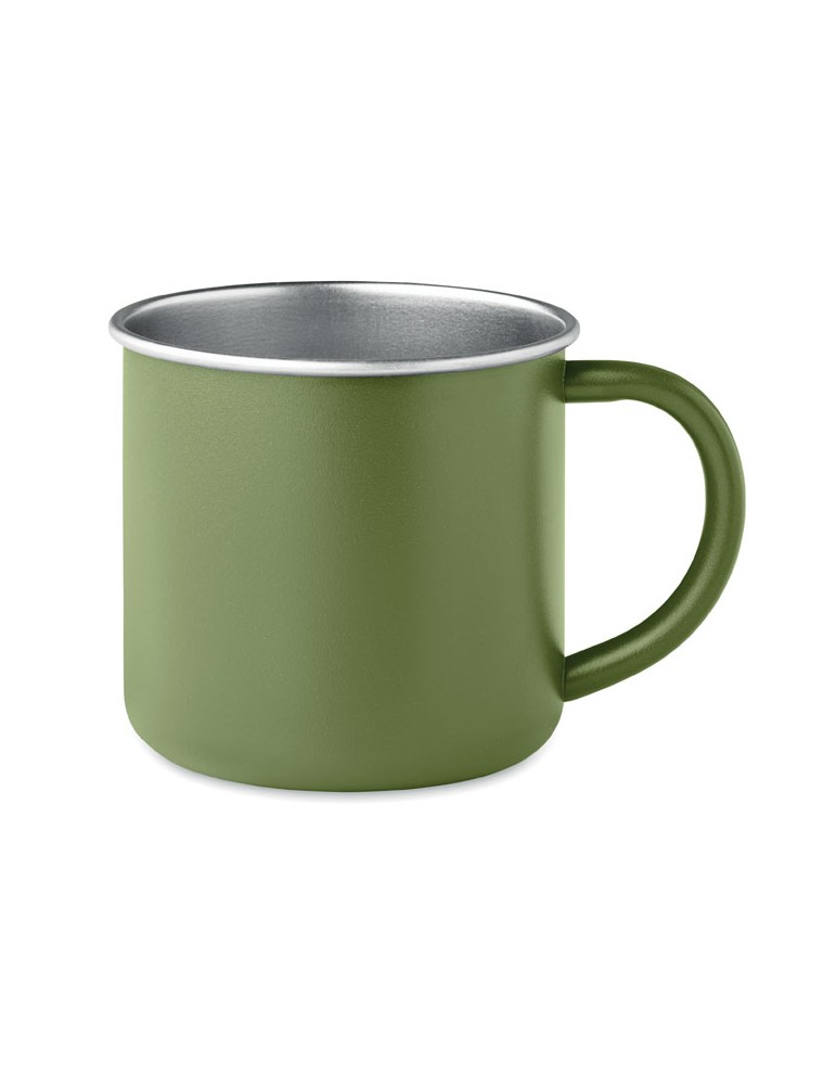 Tasse en acier inox recyclé - Objets publicitaires CARIBU