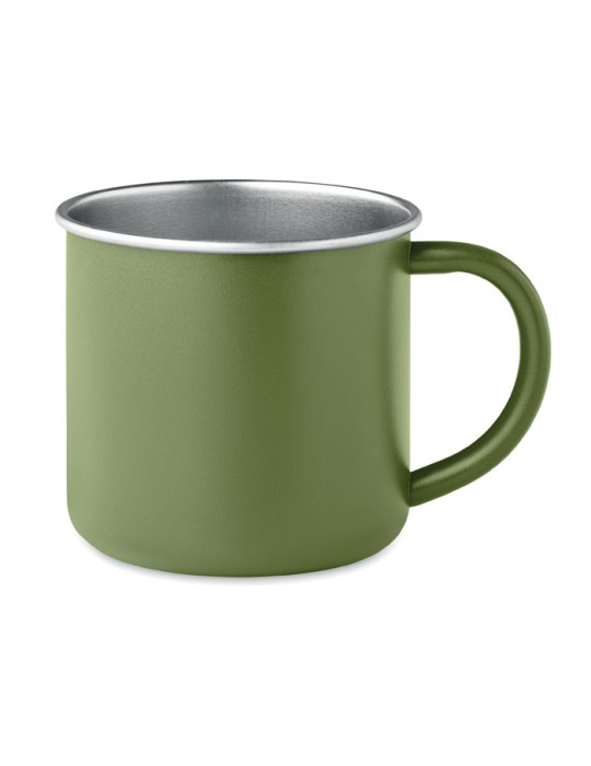 Tasse en acier inox recyclé - Objets publicitaires CARIBU