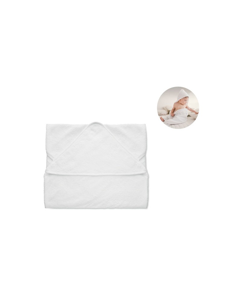 Cape de Bain en Coton Personnalisée - HUGME pas cher