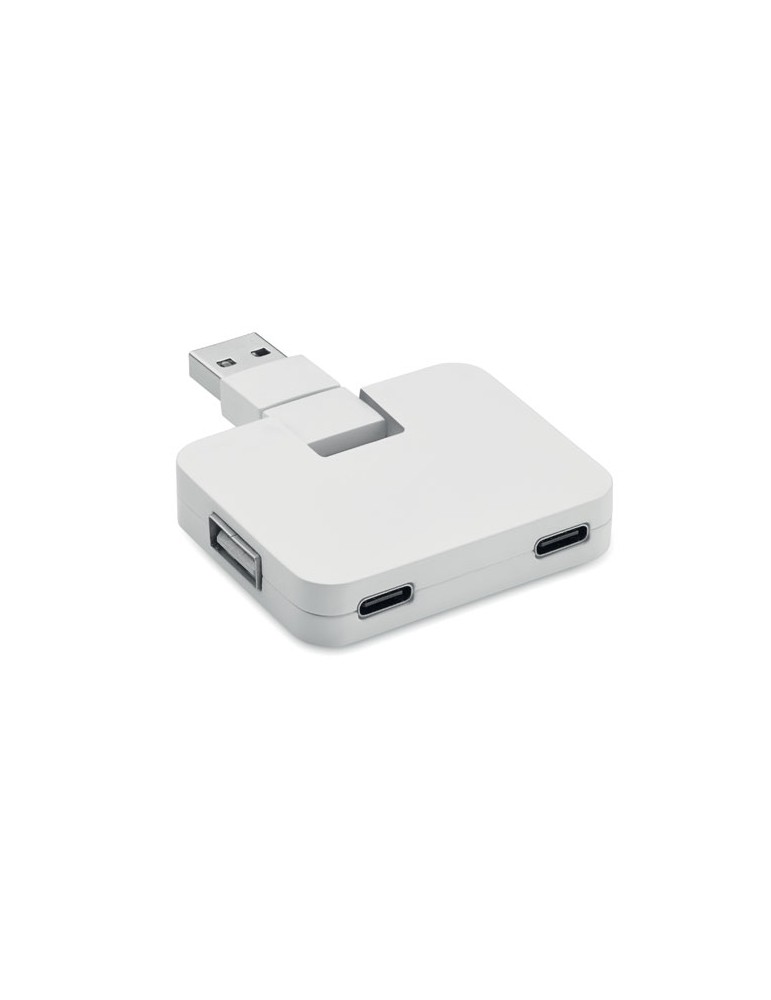 Hub USB 4 Ports Personnalisé - SQUARE-C Accessoire High-Tech pas cher