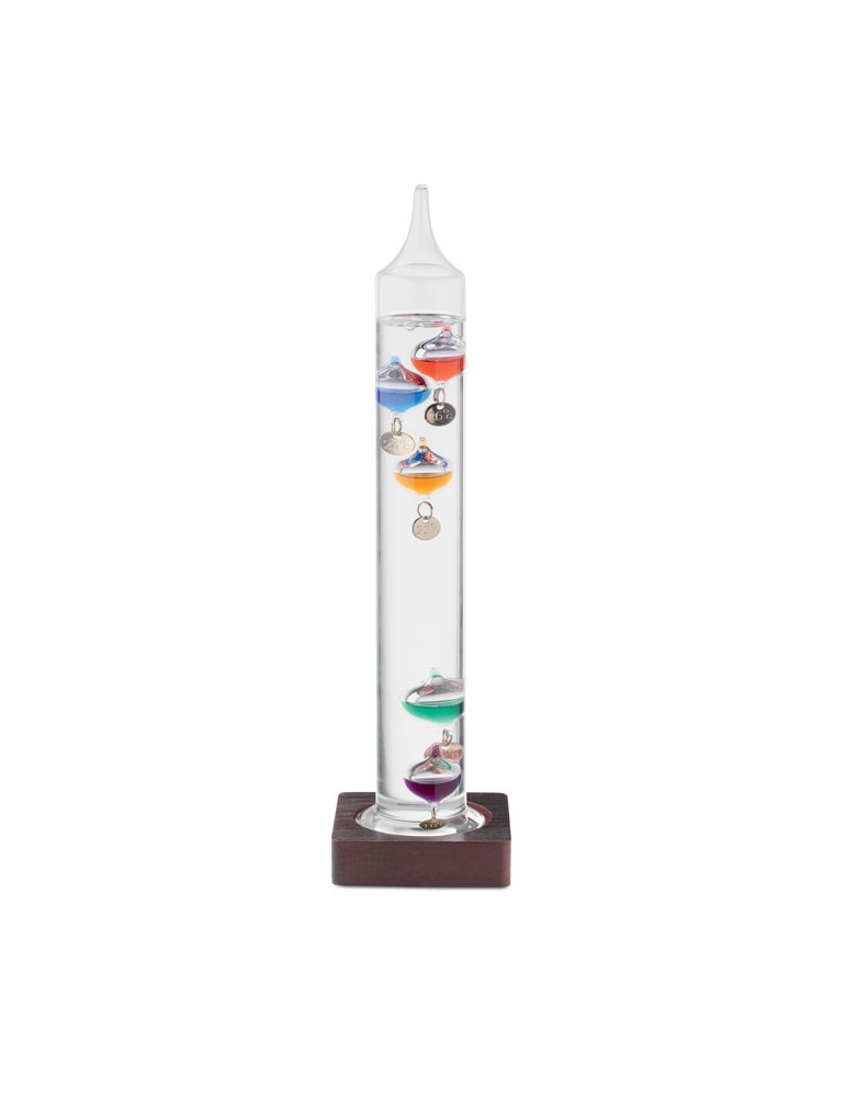 Thermomètre Galileo en verre 28cm - Précision et style personnalisé