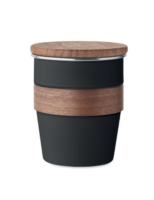 Gobelet Incassable 350 ml en Acier Inox Personnalisé WALNUT pas cher