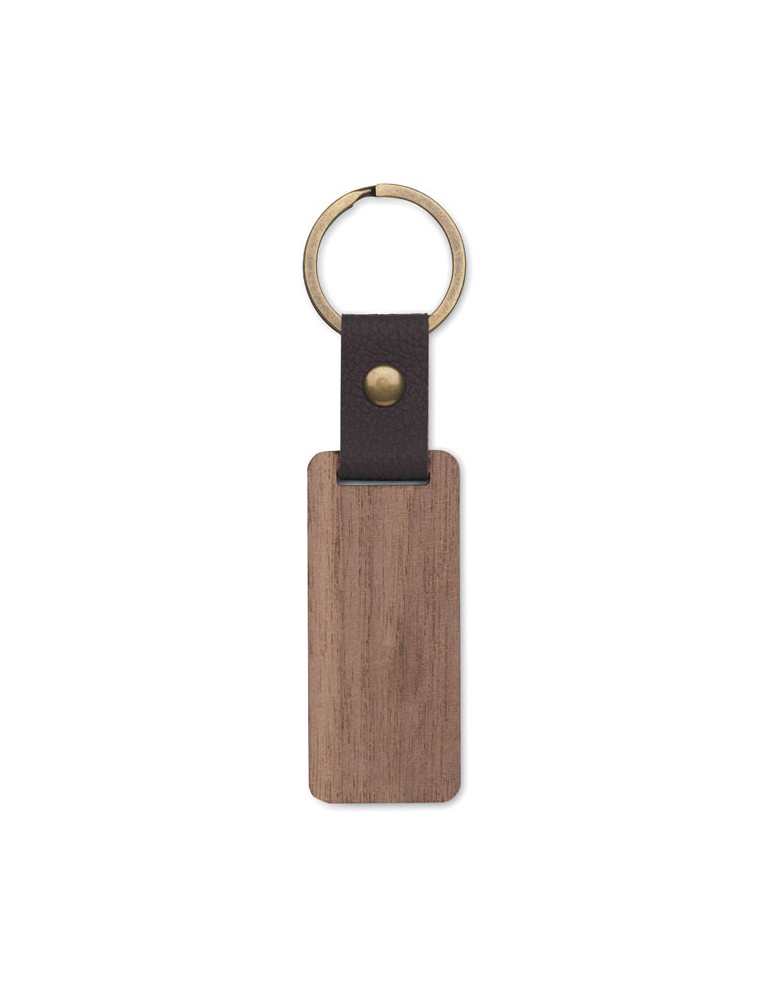Porte-clés Noyer PU NAWKEY Objets Publicitaires Personnalisé pas cher