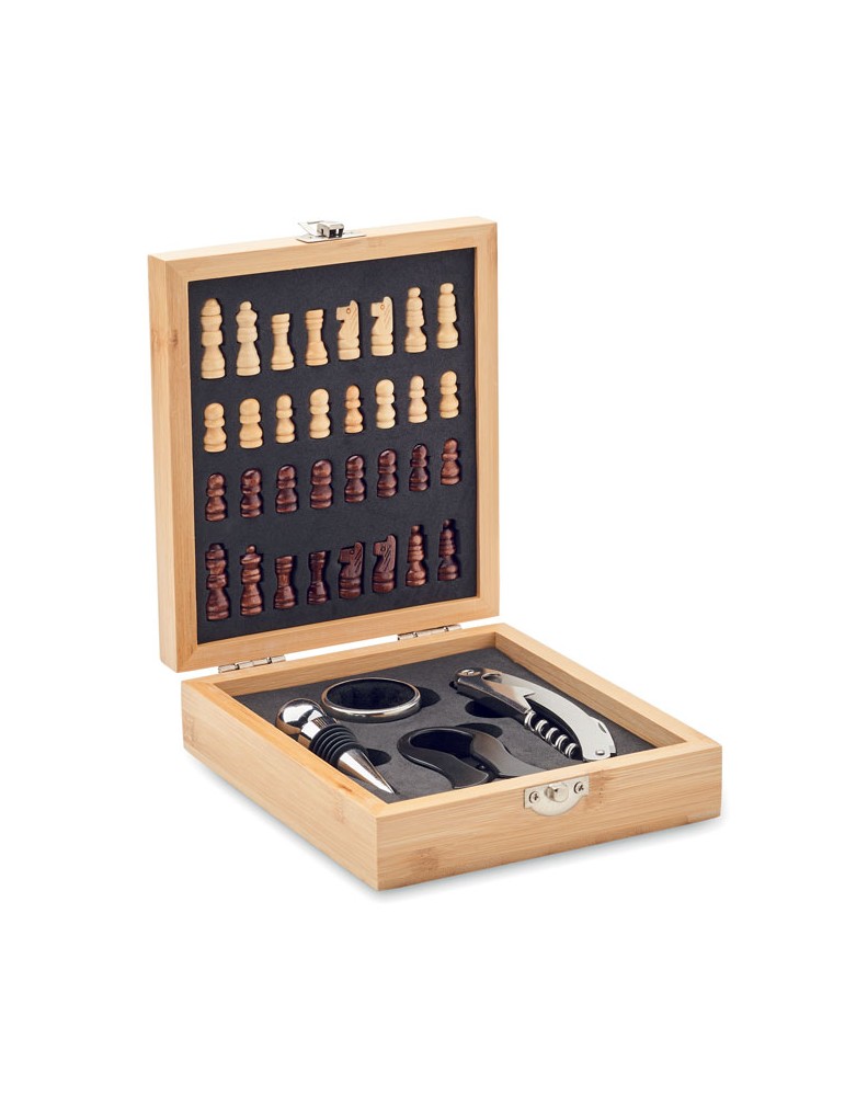 Set à vin et échecs - Cadeau Idéal d'Entreprise personnalisable