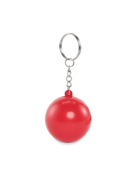 Porte-clés publicitaire boule en PU CIRKELY