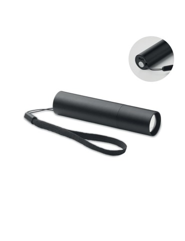 Lampe rechargeable en alu publicitaire ALUMINATE