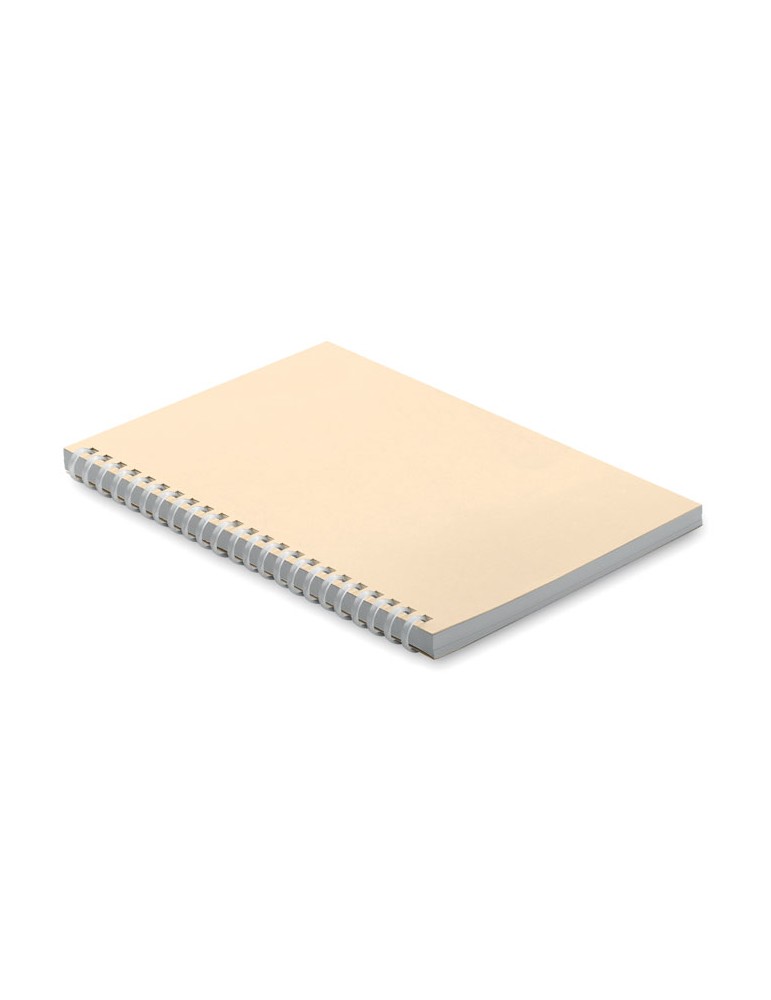 Cahier A5 en carton recyclé publicitaire RECARNOTE