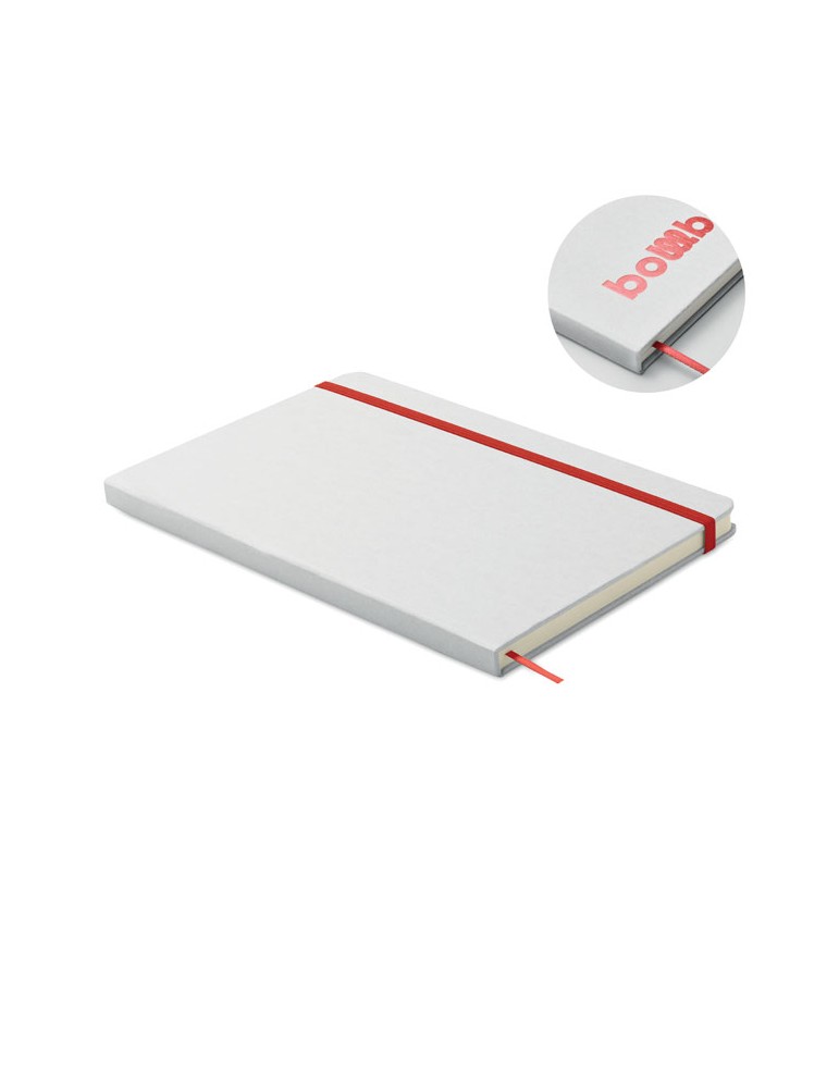 Carnet personnalisé A5 à couleur révélée ROUTE WHITE
