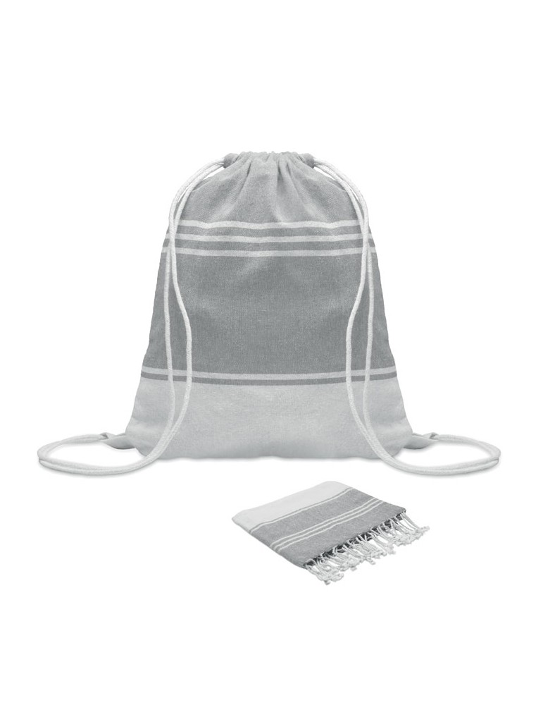 Fouta et sac assorti publicitaires HAMMA