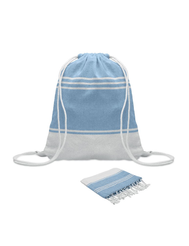 Fouta et sac assorti publicitaires HAMMA