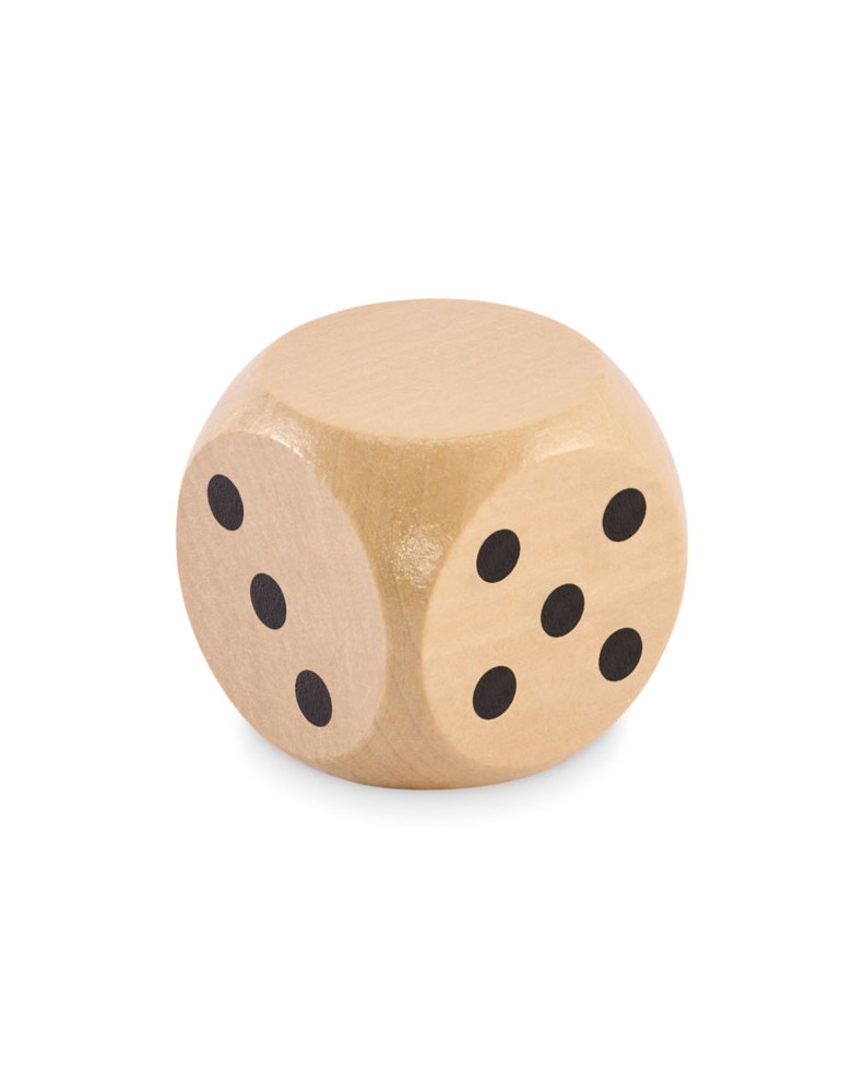 DADO Dés en bois Schima de 5cm dia