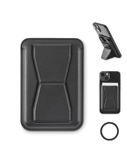 LEAMAG Porte-cartes magnétique en PU