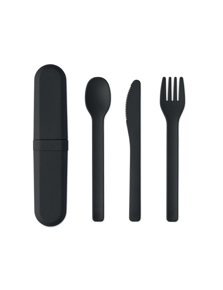 BITEFUL Set de couverts et étui en PLA